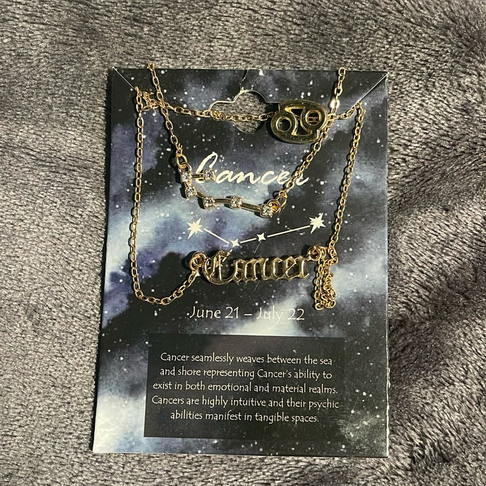 Cancer sign necklace